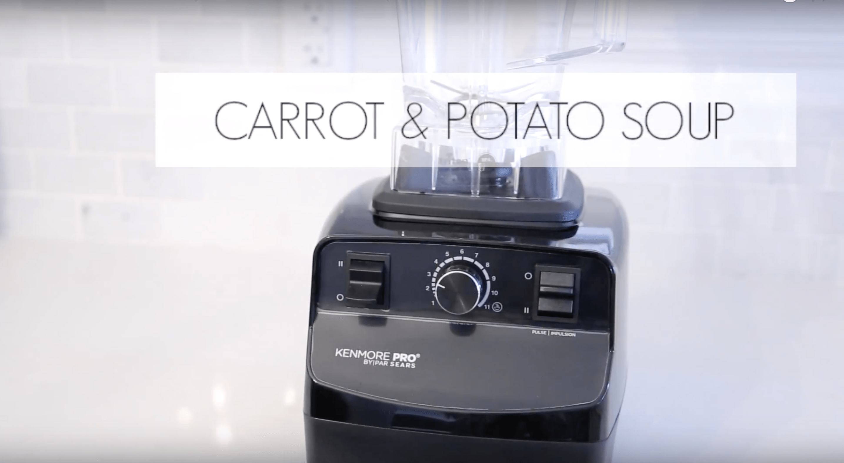 POTATO & CARROT SOUP (IN A BLENDER)